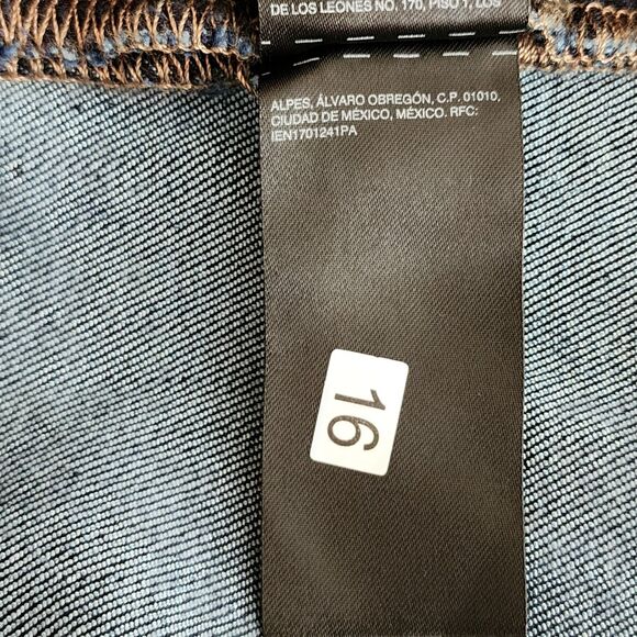 NWT $120 WHBM Women's High Rise Mariner Wide Jeans Curvy Blue Size 18CR - Picture 11 of 14